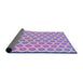 Thickness of Patterned Gray Novelty Rug, pat2281