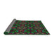 Thickness of Patterned Chocolate Brown Novelty Rug, pat2292