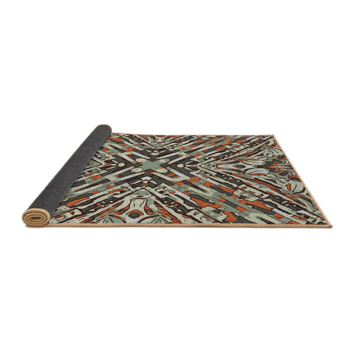 Thickness of Patterned Bakers Brown Novelty Rug, pat230