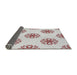 Thickness of Patterned Off-White Novelty Rug, pat2313