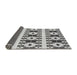 Thickness of Patterned Gray Novelty Rug, pat2320