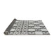 Thickness of Patterned Platinum Gray Novelty Rug, pat2324