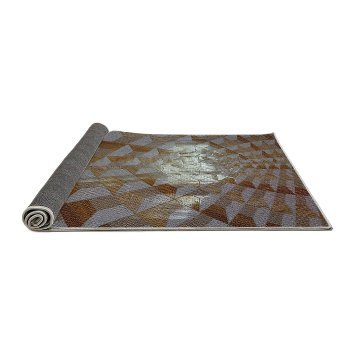 Thickness of Patterned Bakers Brown Novelty Rug, pat233