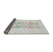 Thickness of Patterned Platinum Gray Novelty Rug, pat2332