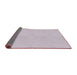 Thickness of Patterned Pink Novelty Rug, pat2347