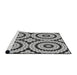 Serging Thickness of Machine Washable Transitional Light Black Rug, wshpat2361