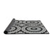 Thickness of Patterned Light Black Novelty Rug, pat2361