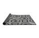 Thickness of Patterned Light Black Novelty Rug, pat2362