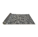 Thickness of Patterned Silver Gray Novelty Rug, pat2365