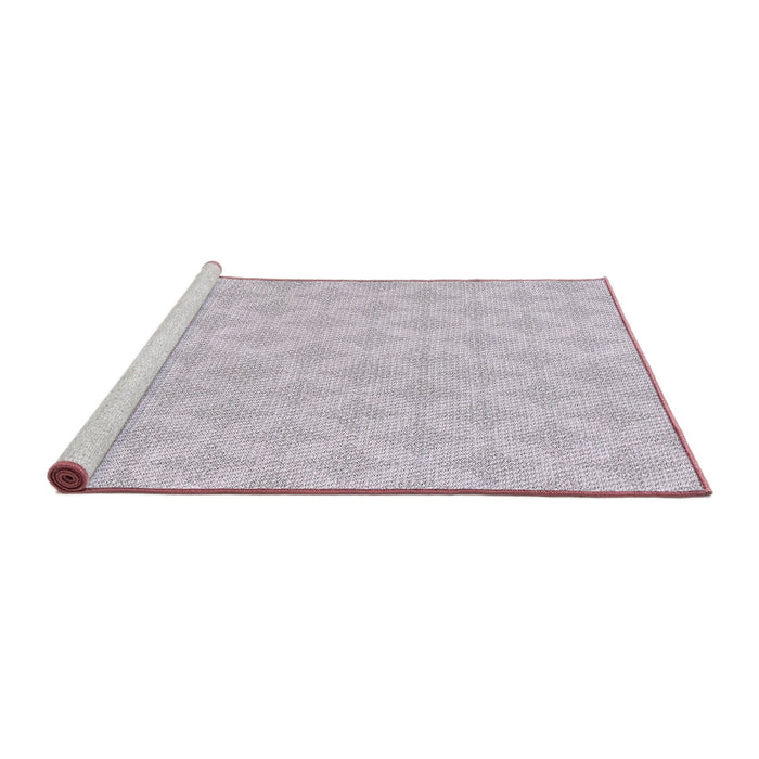 Serging Thickness of Machine Washable Transitional Lavender Purple Rug, wshpat2377