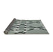 Thickness of Patterned Silver Gray Novelty Rug, pat2379