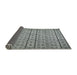 Thickness of Patterned Silver Gray Novelty Rug, pat2383