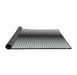 Thickness of Patterned Platinum Gray Novelty Rug, pat2387