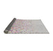 Thickness of Patterned Platinum Gray Novelty Rug, pat2398