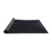 Thickness of Patterned Black Novelty Rug, pat24