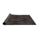 Thickness of Patterned Mid Gray Novelty Rug, pat2400