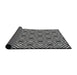 Thickness of Patterned Gray Novelty Rug, pat2415