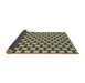 Thickness of Patterned Light Green Novelty Rug, pat2425