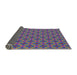 Thickness of Patterned Light Slate Gray Novelty Rug, pat2431