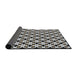 Thickness of Patterned Platinum Gray Novelty Rug, pat2442