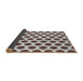 Thickness of Patterned Dark Brown Novelty Rug, pat2447