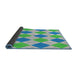 Thickness of Patterned Pale Green Novelty Rug, pat245