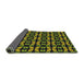 Thickness of Patterned Mid Gray Novelty Rug, pat2461