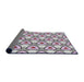 Thickness of Patterned Pink Novelty Rug, pat2477