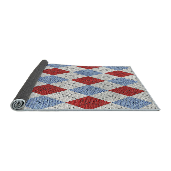 Thickness of Patterned Pale Blue Novelty Rug, pat249