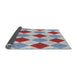 Thickness of Patterned Pale Blue Novelty Rug, pat249