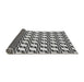 Thickness of Patterned Platinum Gray Novelty Rug, pat2514