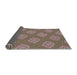 Thickness of Patterned Dark Sienna Brown Novelty Rug, pat2531