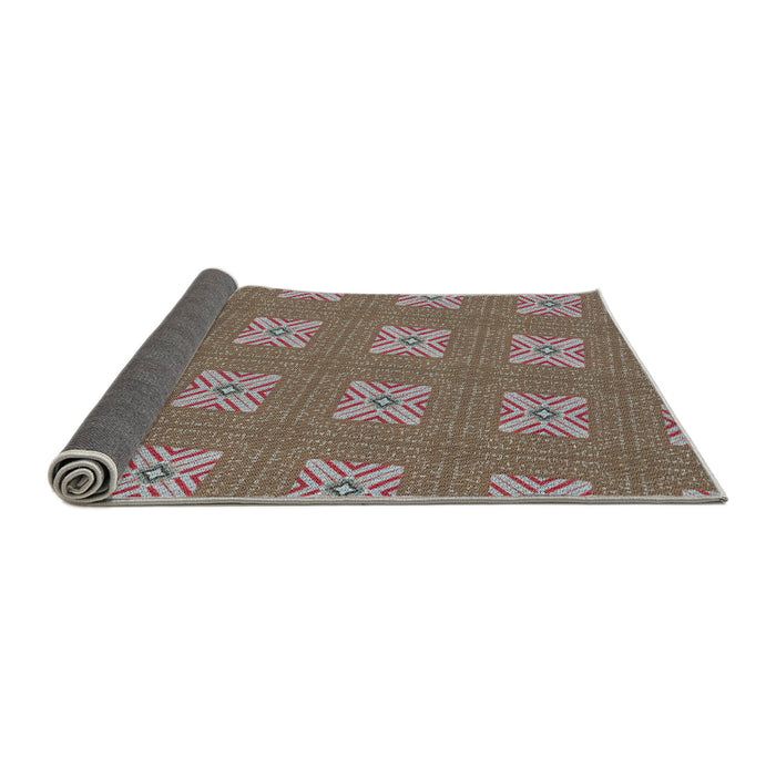 Thickness of Patterned Sand Brown Novelty Rug, pat2533