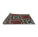 Thickness of Patterned Red Novelty Rug, pat2534