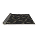 Thickness of Patterned Carbon Gray Novelty Rug, pat2537