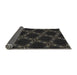 Thickness of Patterned Carbon Gray Novelty Rug, pat2538