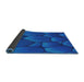 Thickness of Patterned Blue Novelty Rug, pat255