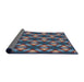 Thickness of Patterned Koi Blue Novelty Rug, pat2557