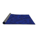 Thickness of Patterned Earth Blue Modern Rug, pat2571