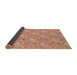 Thickness of Patterned Red Novelty Rug, pat2573