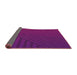 Thickness of Patterned Crimson Purple Novelty Rug, pat2584