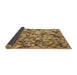 Thickness of Patterned Saddle Brown Novelty Rug, pat2586