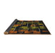 Thickness of Patterned Brown Novelty Rug, pat2596