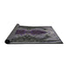 Thickness of Patterned Dark Gray Novelty Rug, pat2606