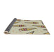 Thickness of Patterned Brown Novelty Rug, pat2625