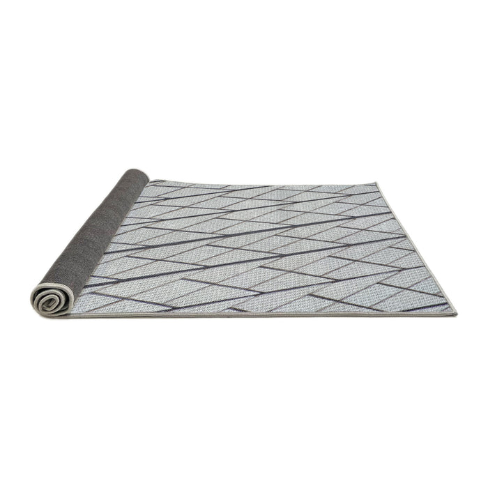 Thickness of Patterned Gray Novelty Rug, pat2629