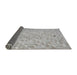 Thickness of Patterned Light Gray Novelty Rug, pat2631