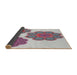 Thickness of Patterned Mauve Taupe Purple Novelty Rug, pat2637