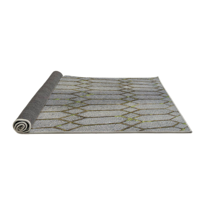 Thickness of Patterned Carbon Gray Novelty Rug, pat2641