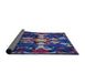 Thickness of Patterned Purple Novelty Rug, pat265